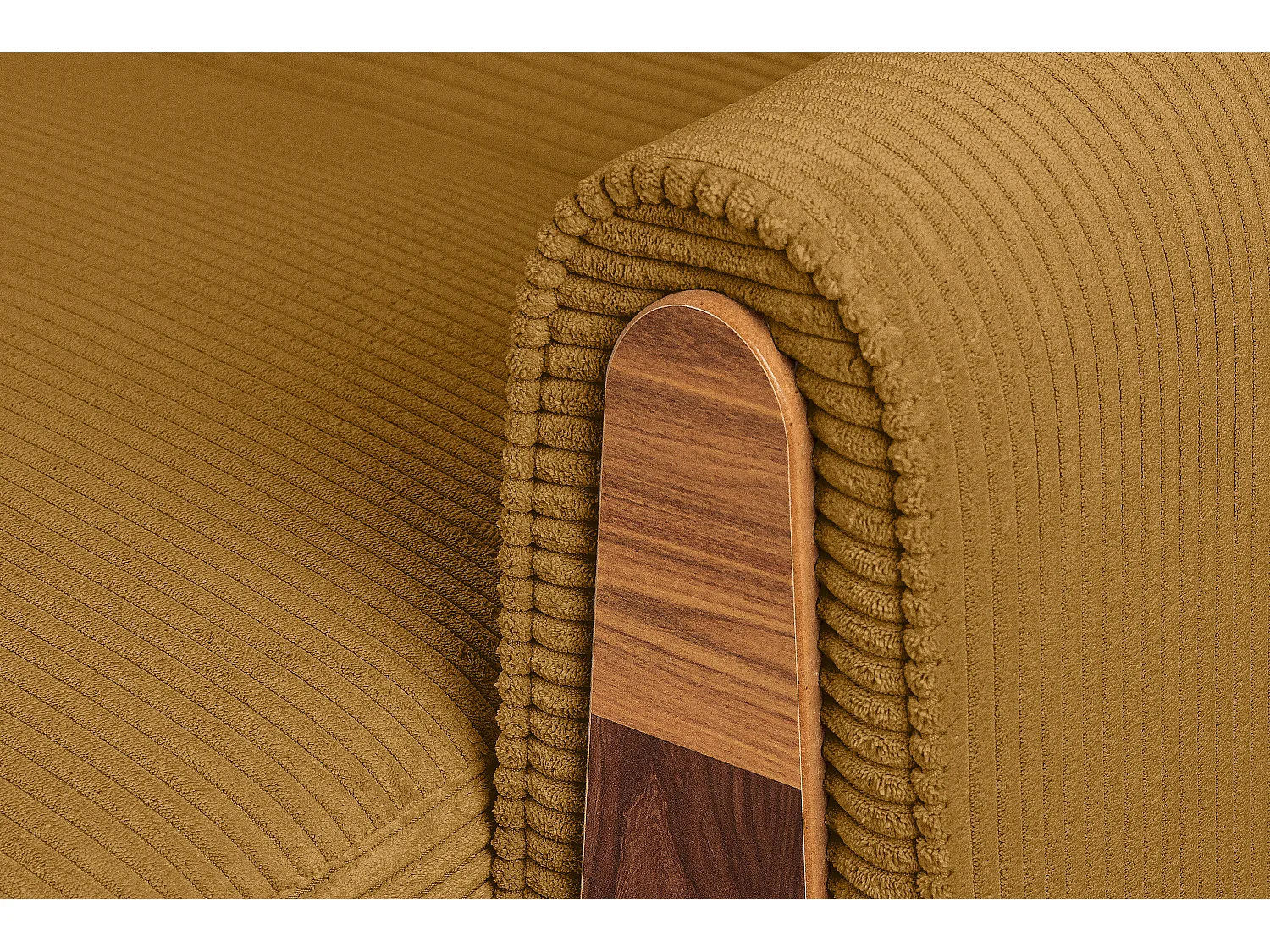 Schlafsofa GUSTAVO Schlafsofa - 3-Sitzer - Cordstoff - Gelb