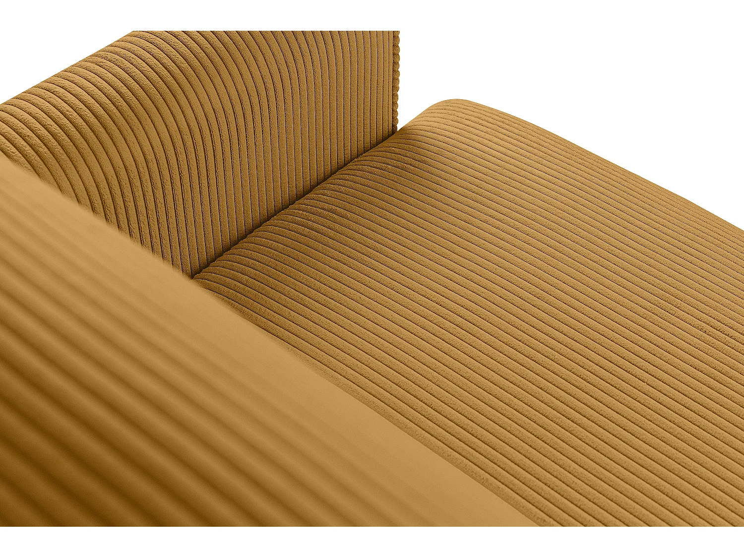 Schlafsofa GUSTAVO Schlafsofa - 3-Sitzer - Cordstoff - Gelb