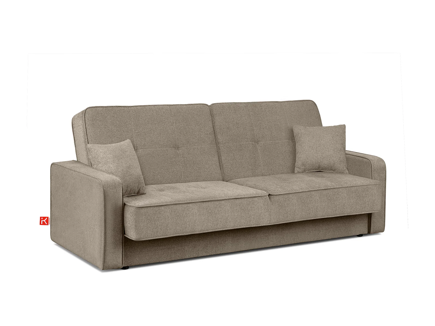 Schlafsofa ORIO - 3-Sitzer - Hellbraun