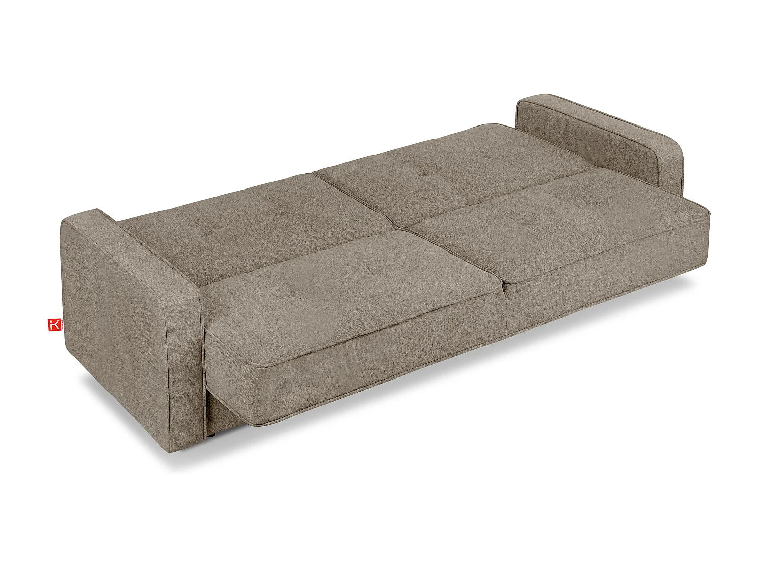 Schlafsofa ORIO - 3-Sitzer - Hellbraun