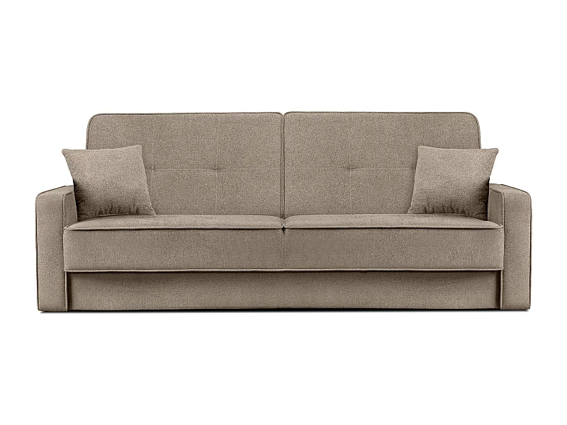 Canapé convertible ORIO - 3 places - Marron clair