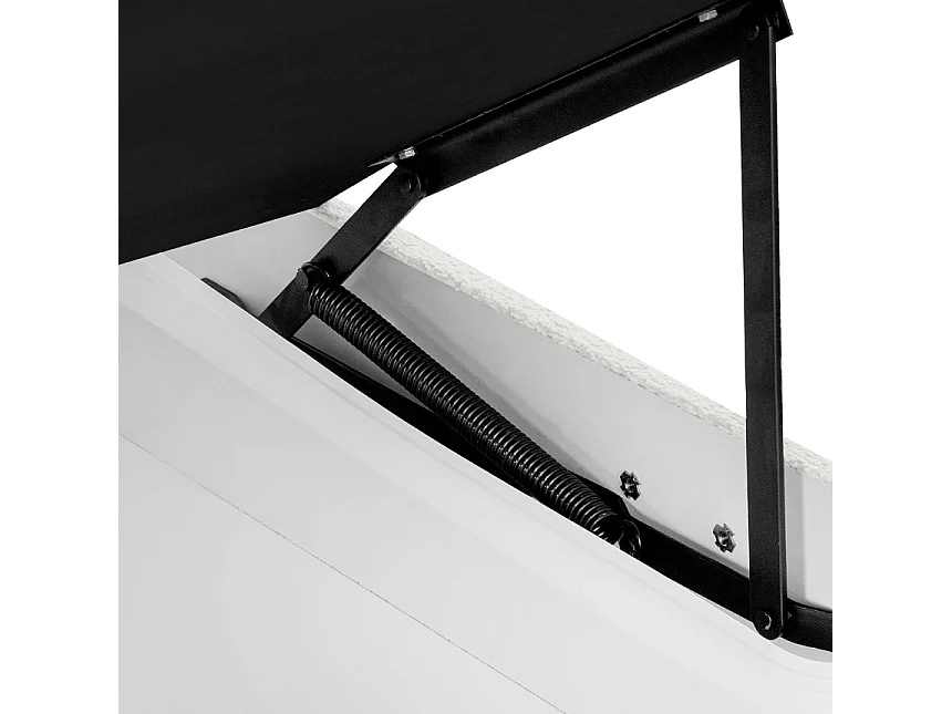 Ecksofa rechts mit Schlaffunktion  - RATLO - Cremeweiß