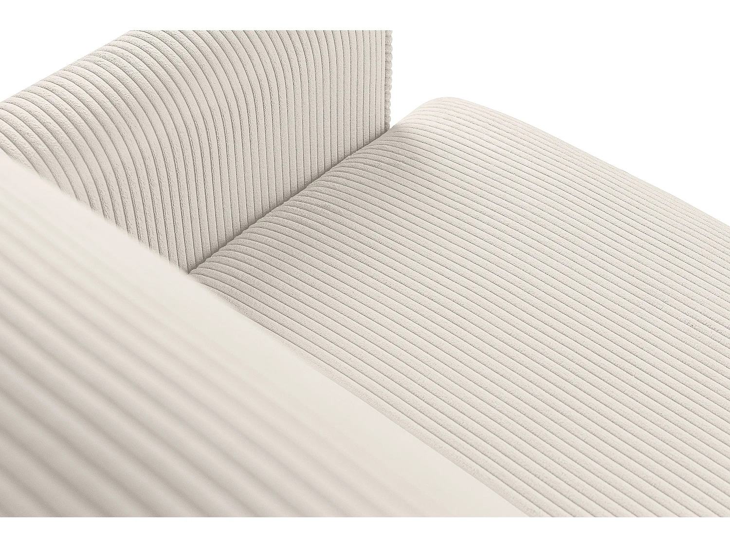 Schlafsofa GUSTAVO Schlafsofa - 3-Sitzer - Cordstoff - Creme