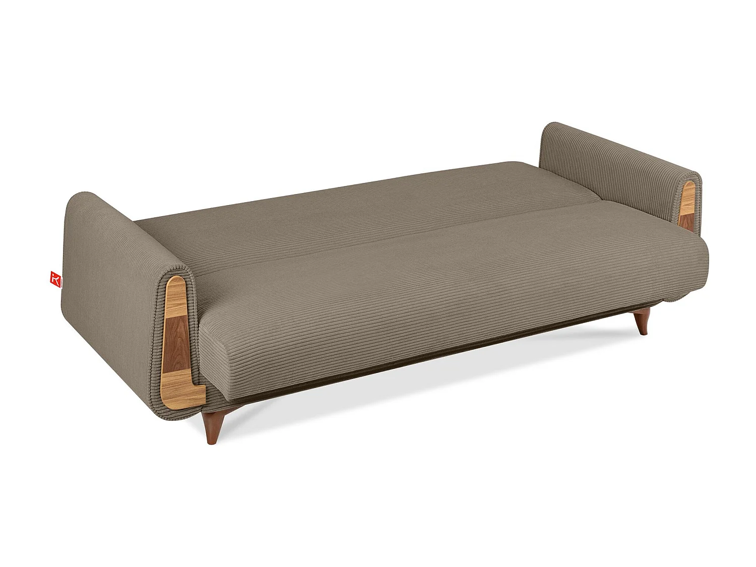 Schlafsofa GUSTAVO Schlafsofa - 3-Sitzer - Cordstoff - Beige