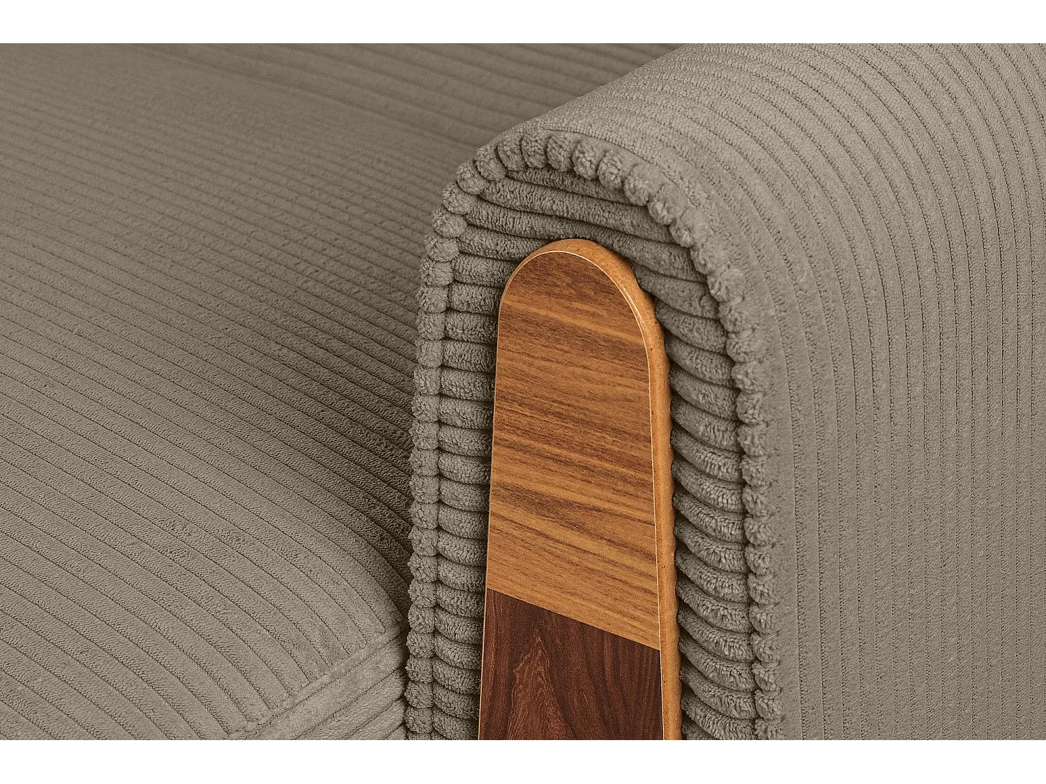 Schlafsofa GUSTAVO Schlafsofa - 3-Sitzer - Cordstoff - Beige