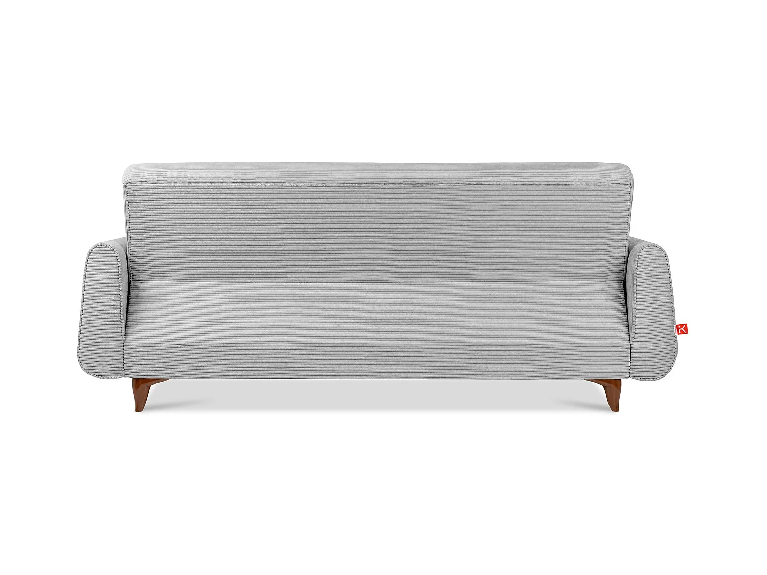 Schlafsofa GUSTAVO Schlafsofa - 3-Sitzer - Cordstoff - Hellgrau