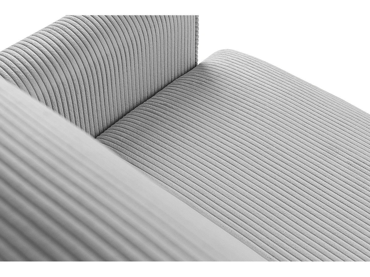 Schlafsofa GUSTAVO Schlafsofa - 3-Sitzer - Cordstoff - Hellgrau