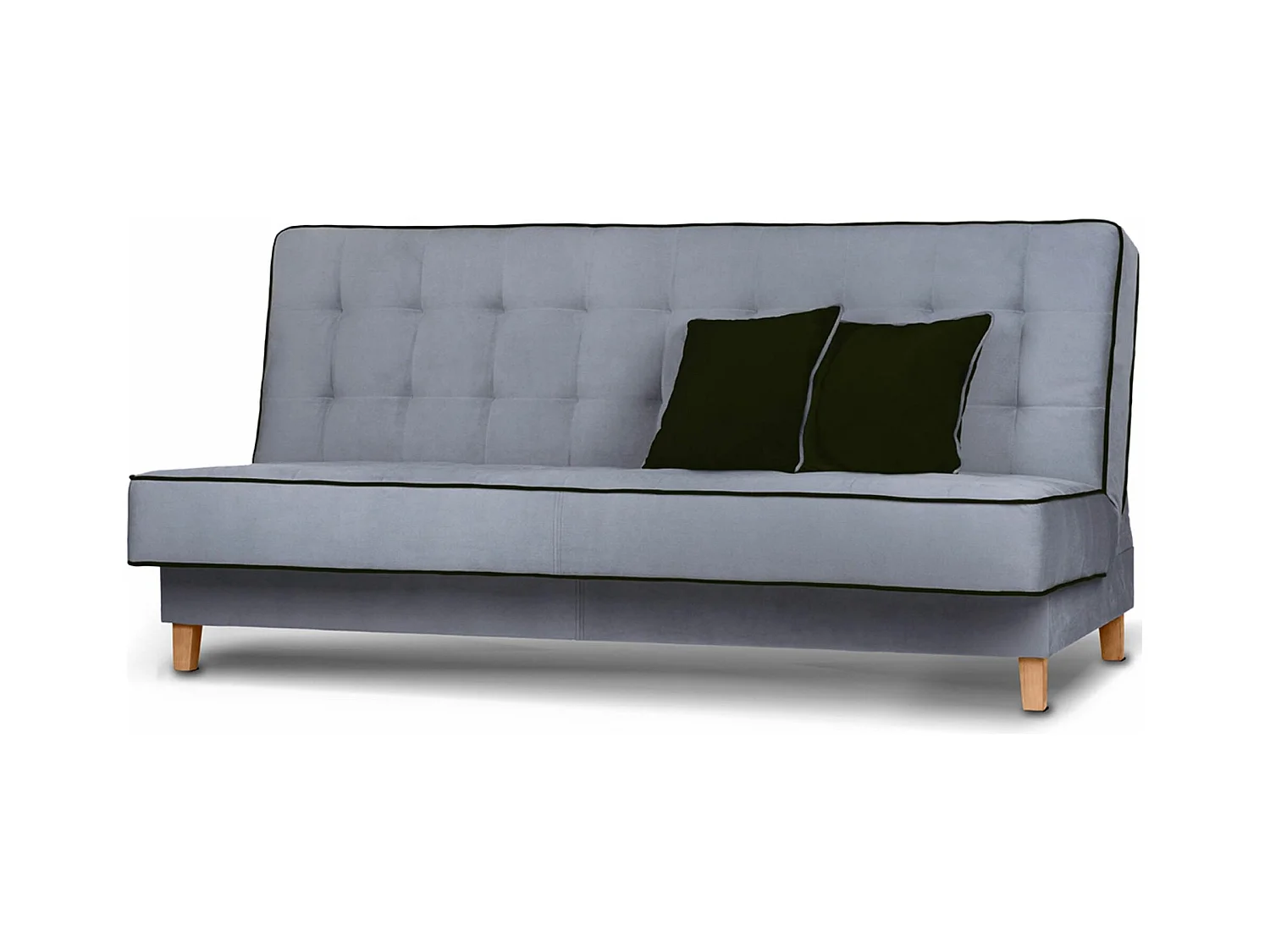 Canapé convertible DOZER - 3 Sitzer - Gris|Noir