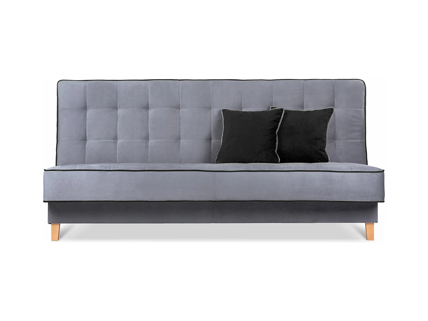 Canapé convertible DOZER - 3 Sitzer - Gris|Noir