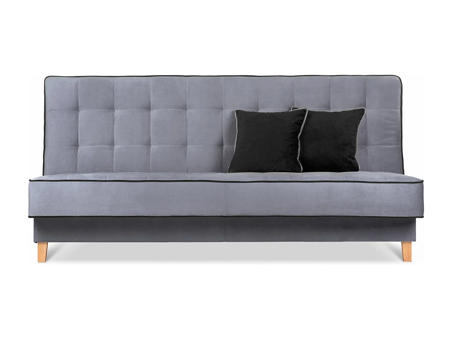 Canapé convertible DOZER - 3 Sitzer - Gris|Noir