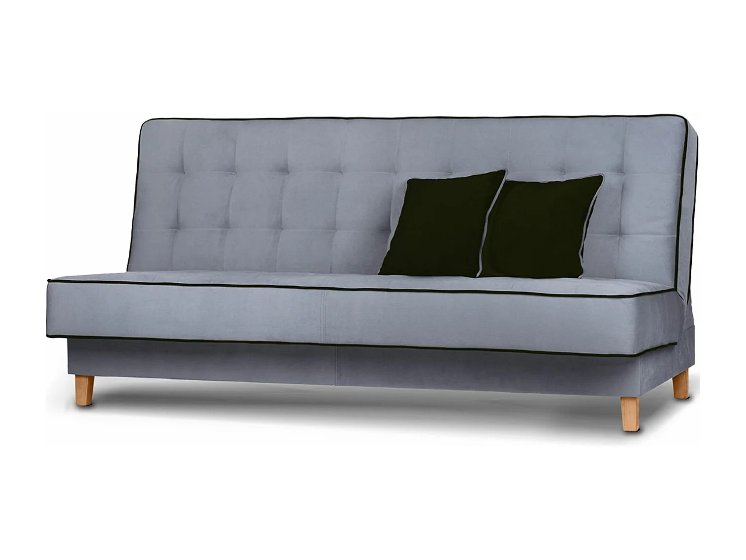 Canapé convertible DOZER - 3 Sitzer - Gris|Noir