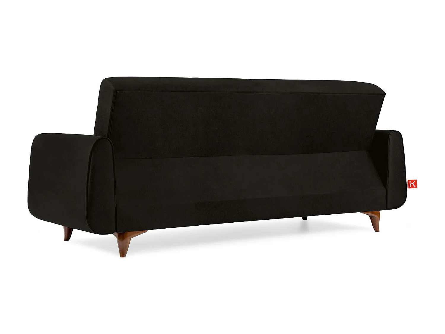 Schlafsofa GUSTAVO Schlafsofa - 3-Sitzer - Wildleder Stoff - Anthrazit
