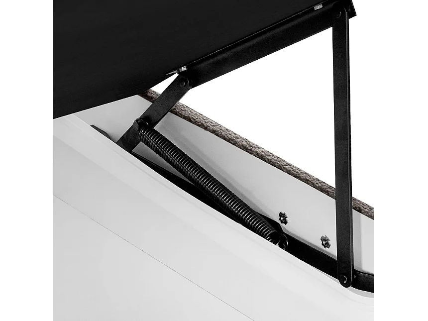 Ecksofa rechts mit Schlaffunktion - RATLO - Braun