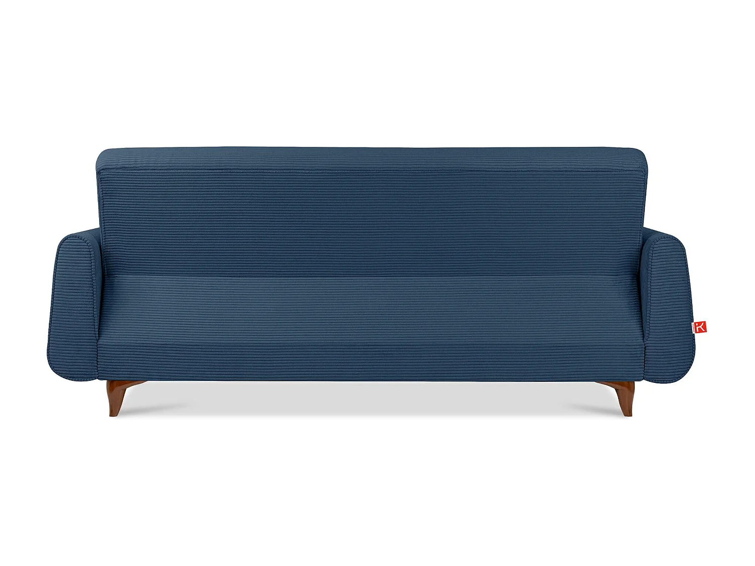 Schlafsofa GUSTAVO Schlafsofa - 3-Sitzer - Cordstoff - Marineblau