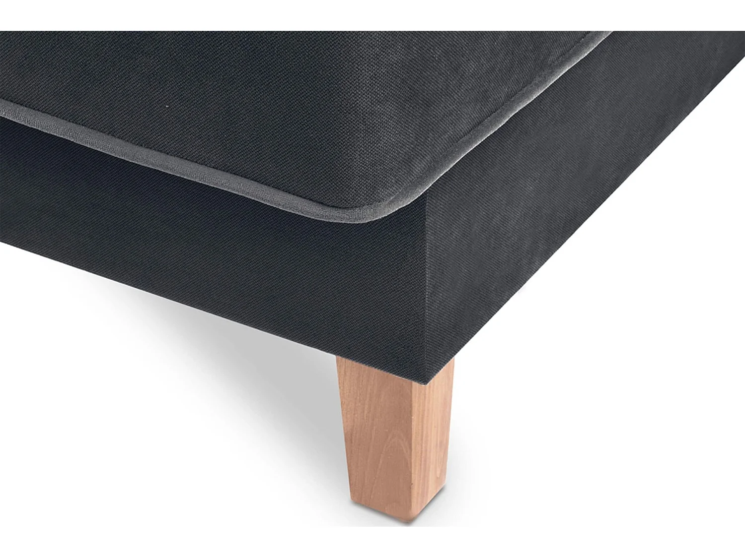 Canapé convertible DOZER - 3 Sitzer - Noir