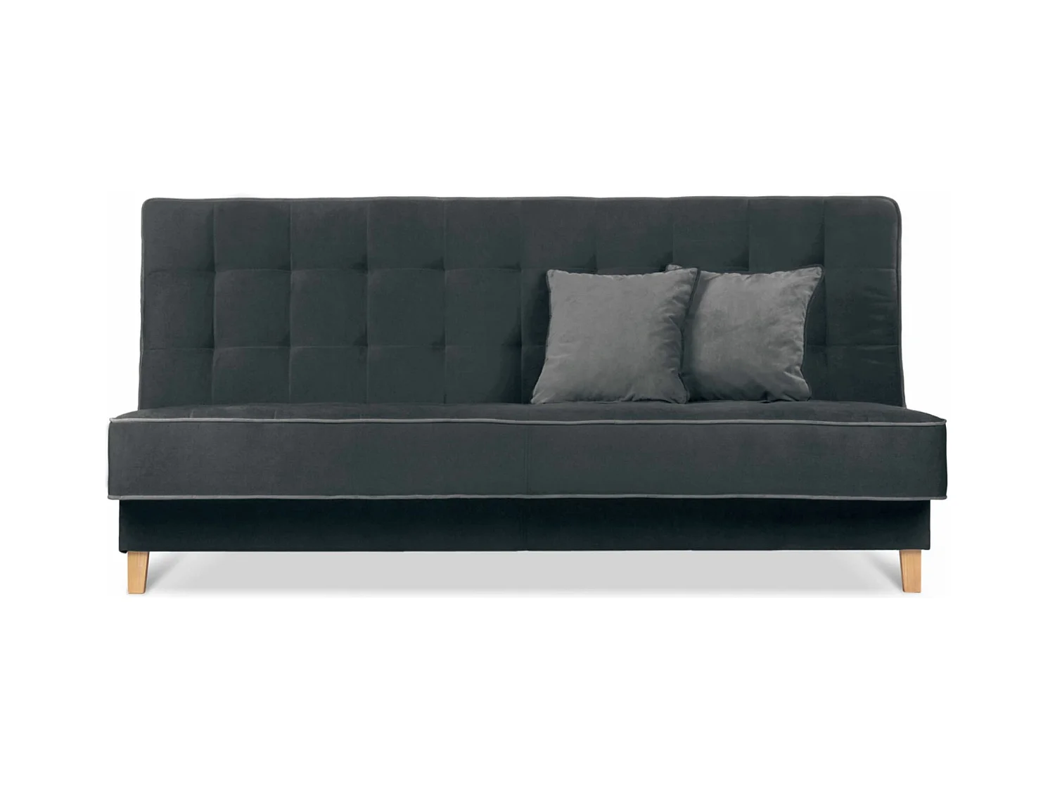 Canapé convertible DOZER - 3 Sitzer - Noir