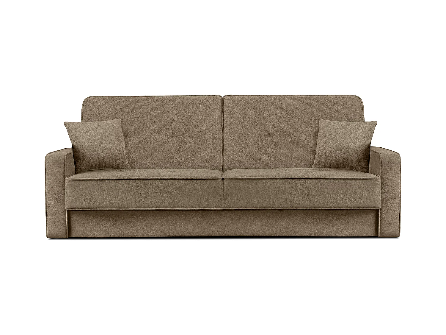 Canapé convertible ORIO - 3 places - Marron