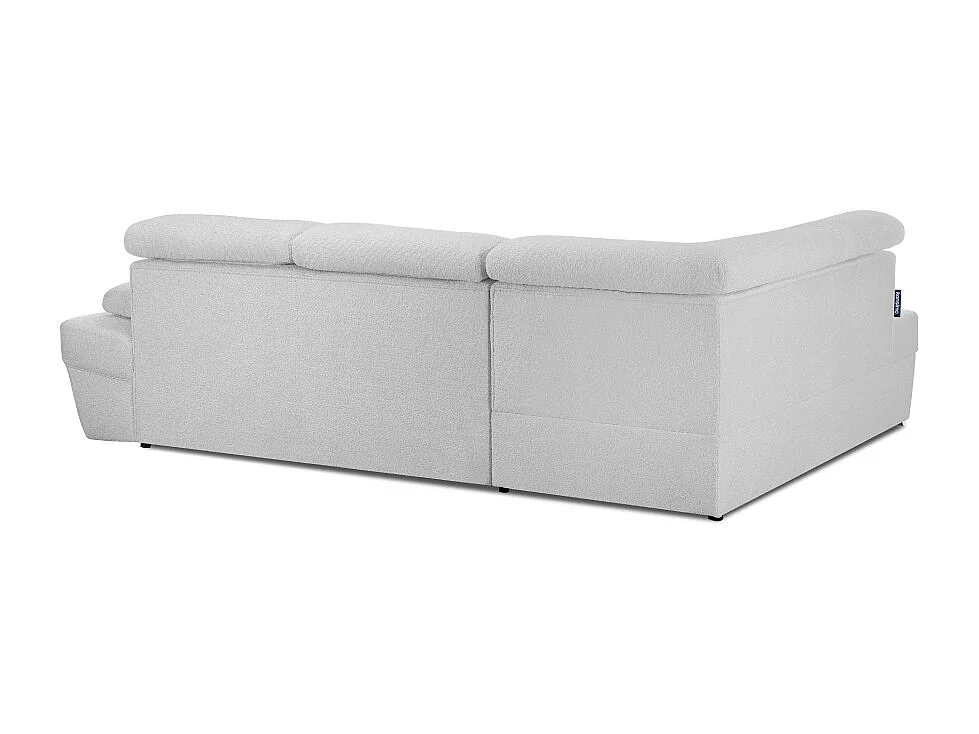 Ecksofa links mit Schlaffunktion - RATLO - Grau