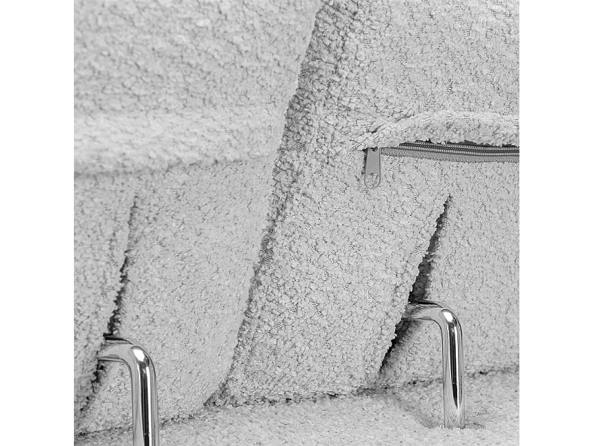 Ecksofa links mit Schlaffunktion - RATLO - Grau