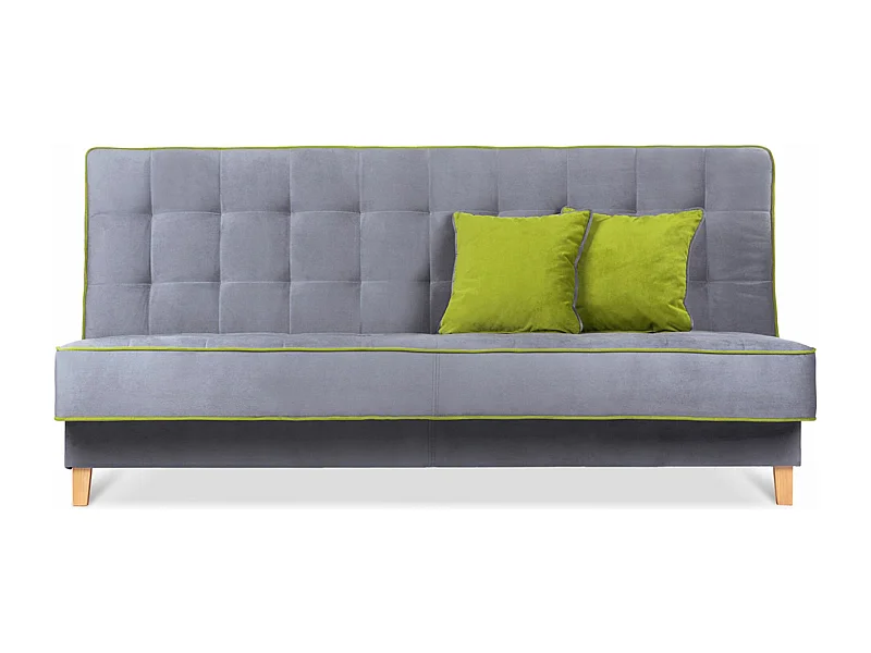 Canapé convertible DOZER - 3 Sitzer - Gris|Vert
