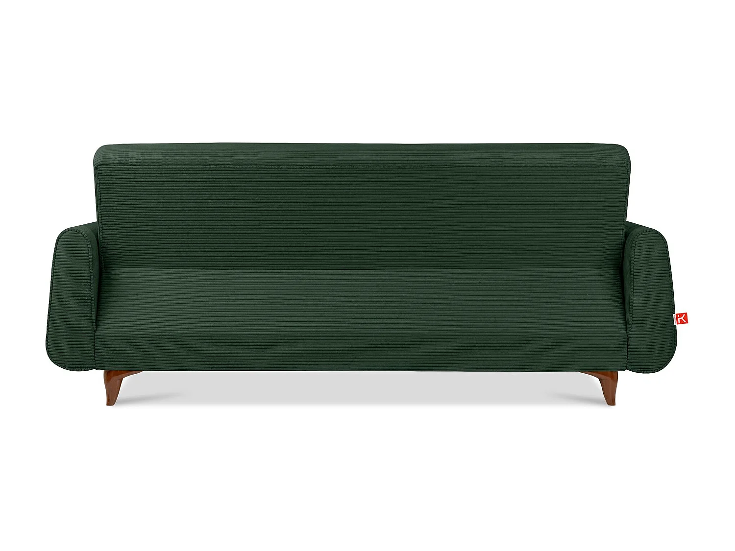 Schlafsofa GUSTAVO Schlafsofa - 3-Sitzer - Cordstoff - Dunkelgrün
