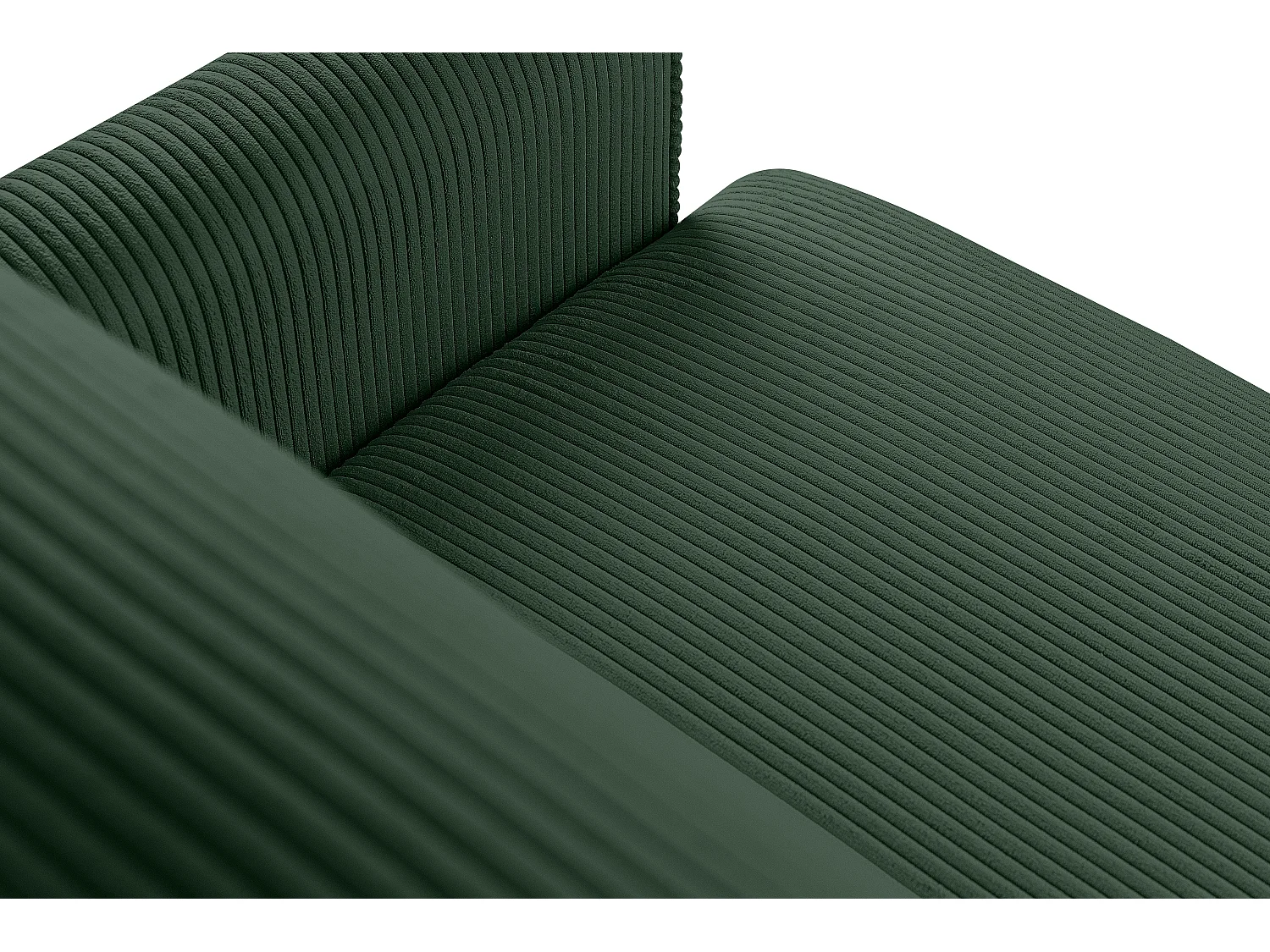 Schlafsofa GUSTAVO Schlafsofa - 3-Sitzer - Cordstoff - Dunkelgrün