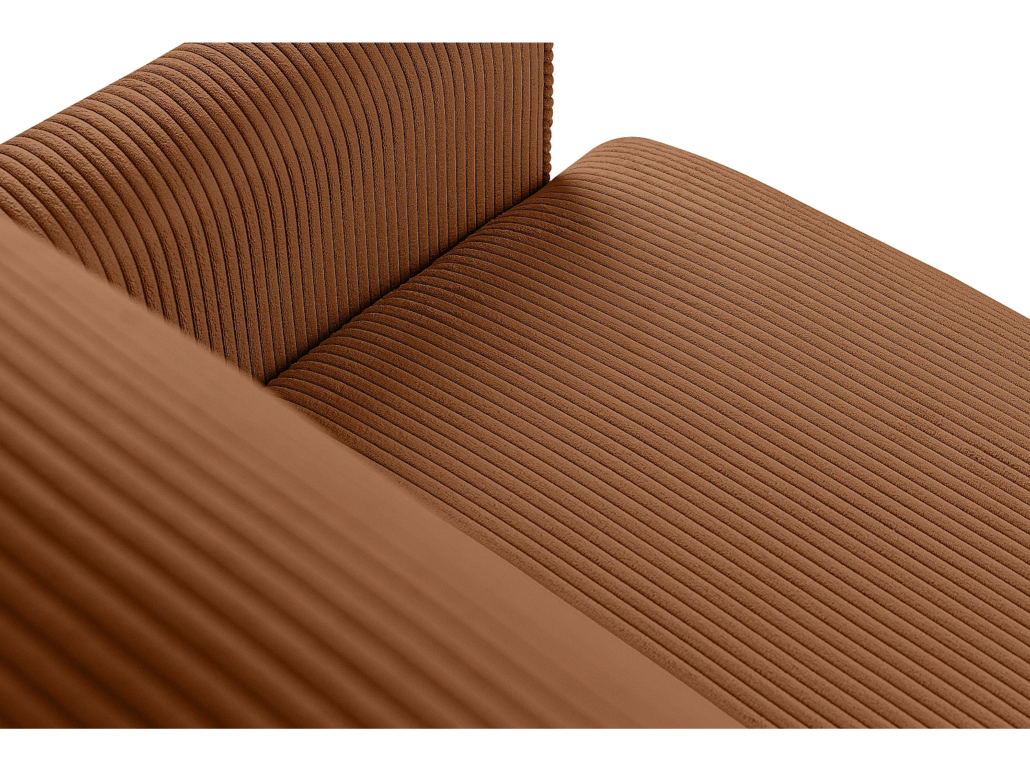 Schlafsofa GUSTAVO Schlafsofa - 3-Sitzer - Cordstoff - Orange