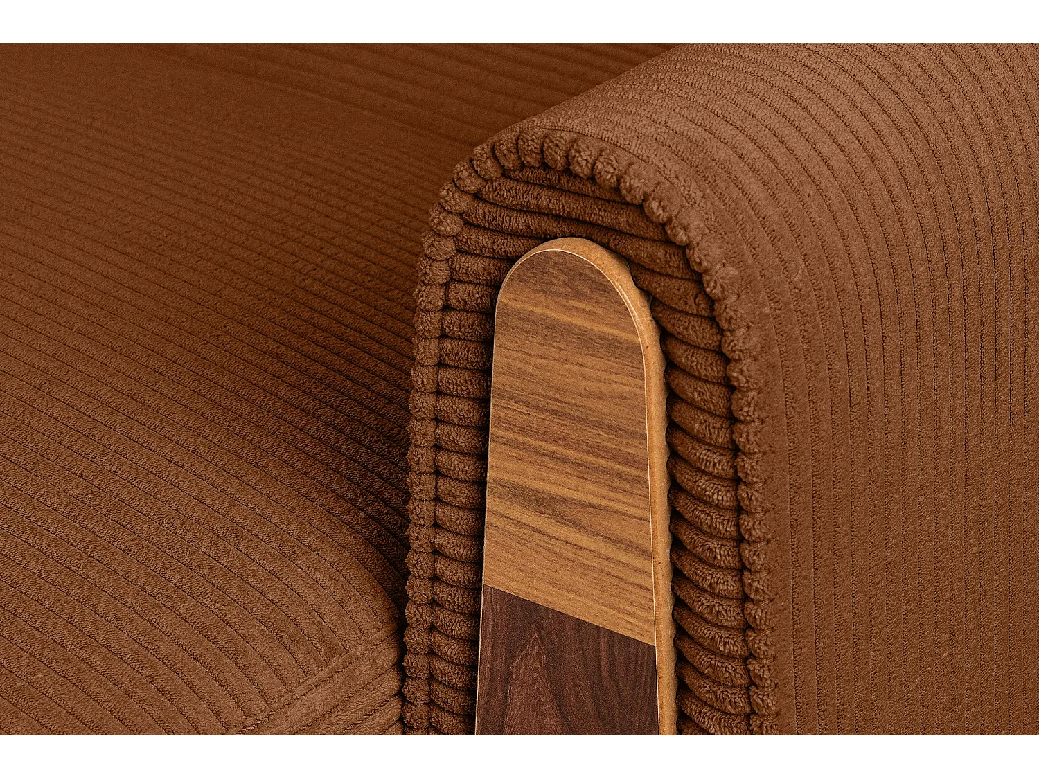 Schlafsofa GUSTAVO Schlafsofa - 3-Sitzer - Cordstoff - Orange