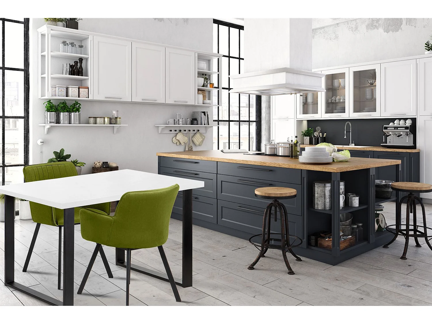 Esstisch - Weiß - CETO