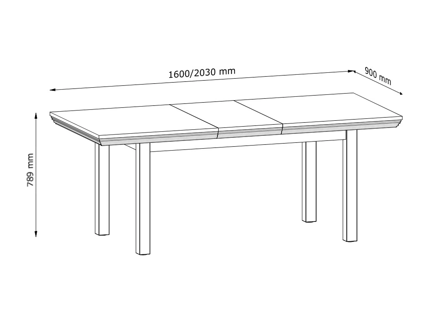 Esstisch - Cremeweiß - ARVEN