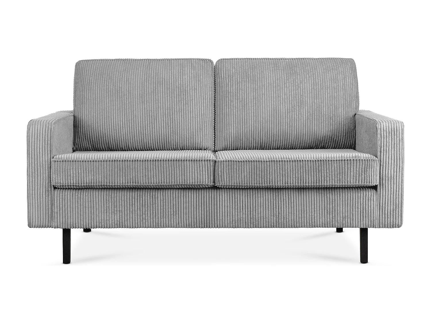 Sofa 2-Sitzer - Aschgrau - INVIA