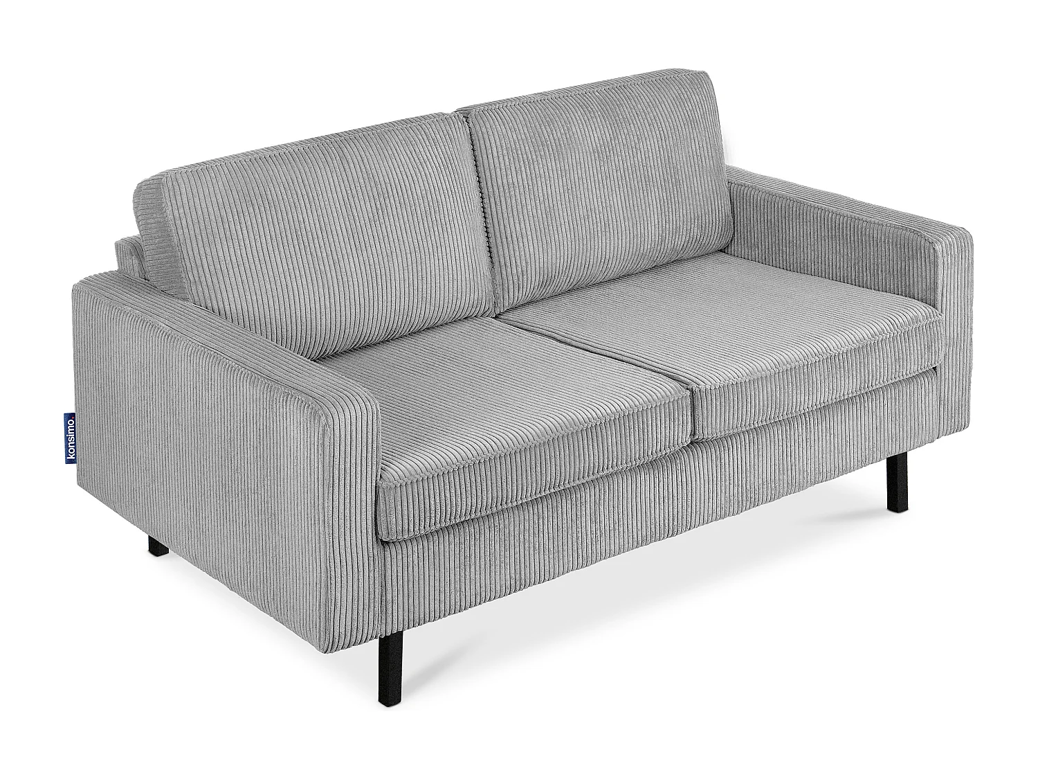 Sofa 2-Sitzer - Aschgrau - INVIA