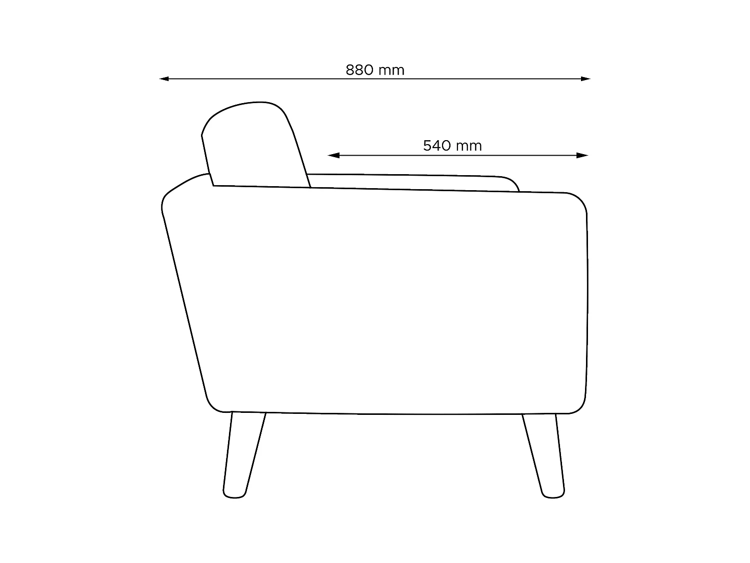 Sofa 2 Personen - Creme - TAGIO