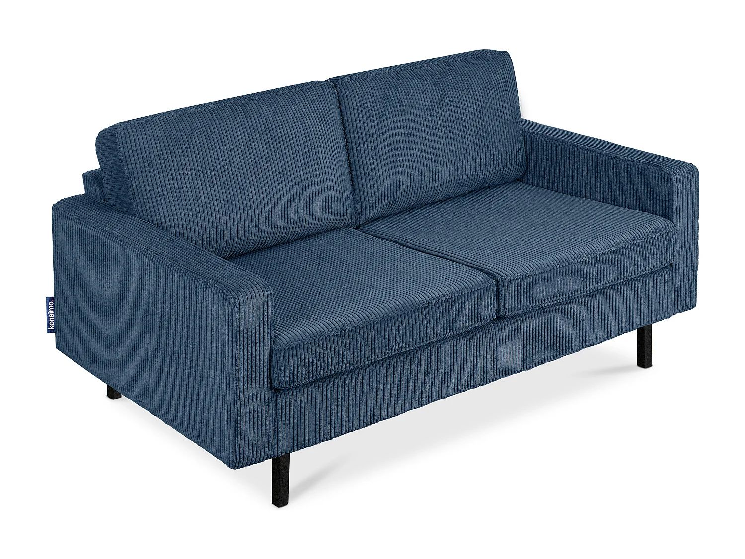 Sofa 2-Sitzer - Marineblau - INVIA