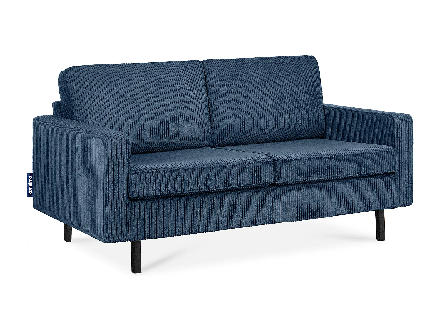 Sofa 2-Sitzer - Marineblau - INVIA