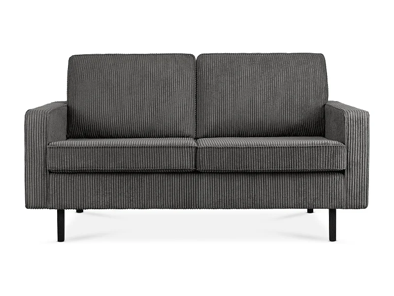 Sofa 2-Sitzer - Dunkelgrau - INVIA