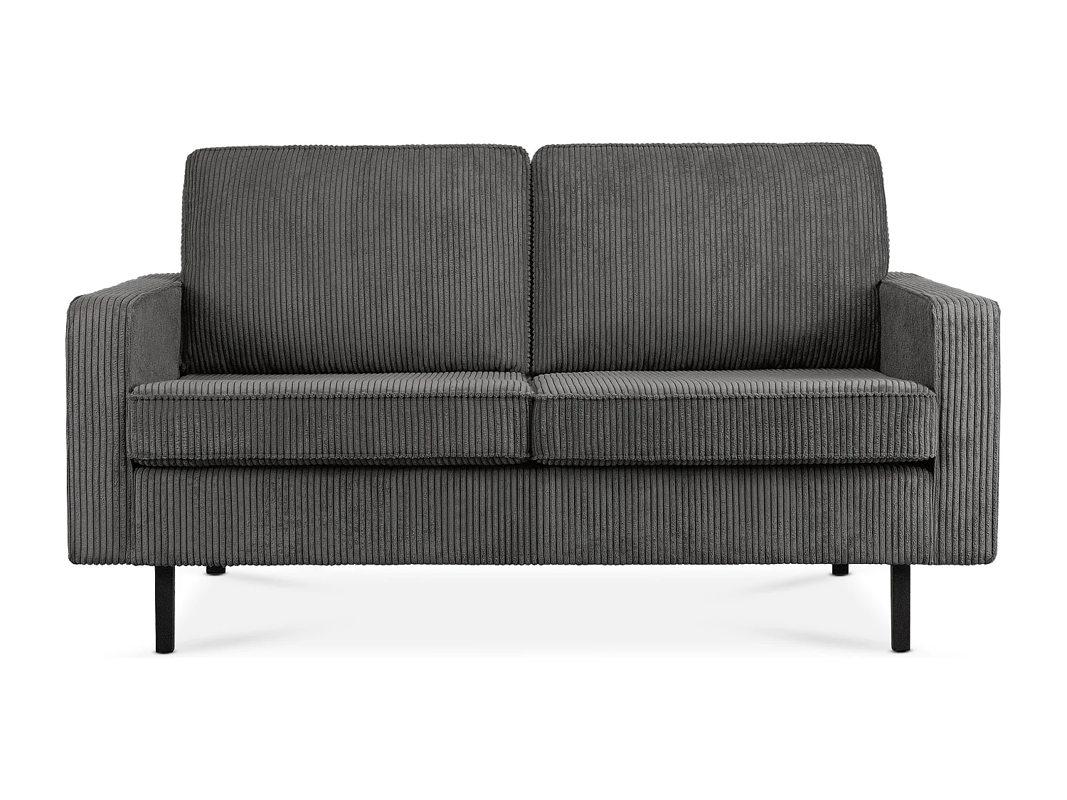 Sofa 2-Sitzer - Dunkelgrau - INVIA