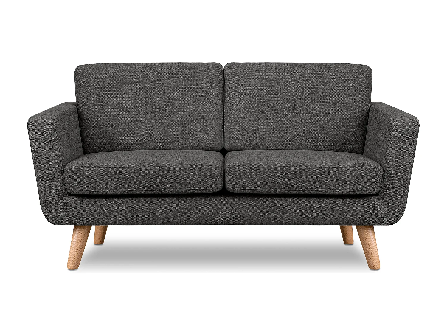 Sofa 2 Personen - Graphit - TAGIO