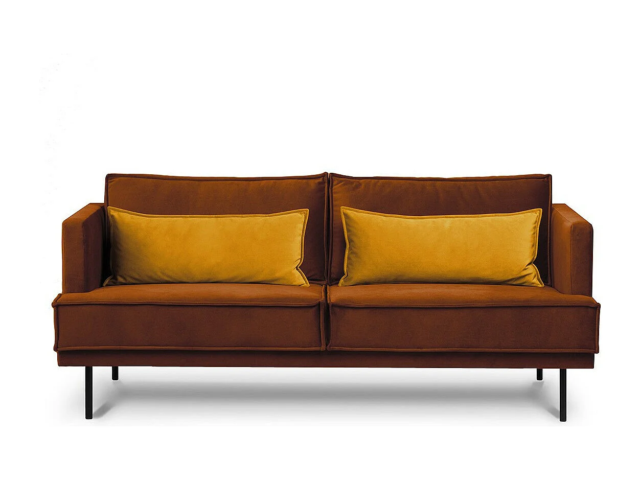 Sofa 3-Personen - Orange/Gelb - GANZO