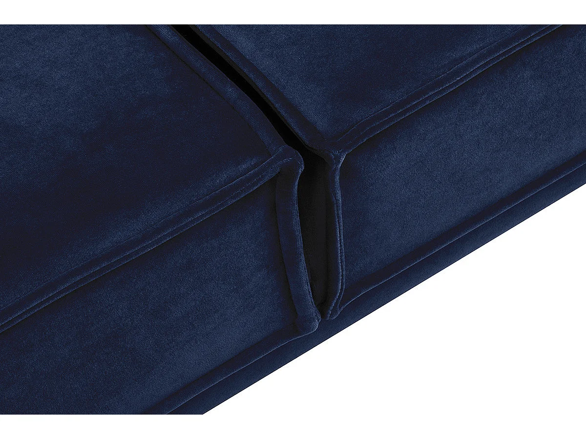 Sofa 3-Personen - Marineblau/Gelb - GANZO