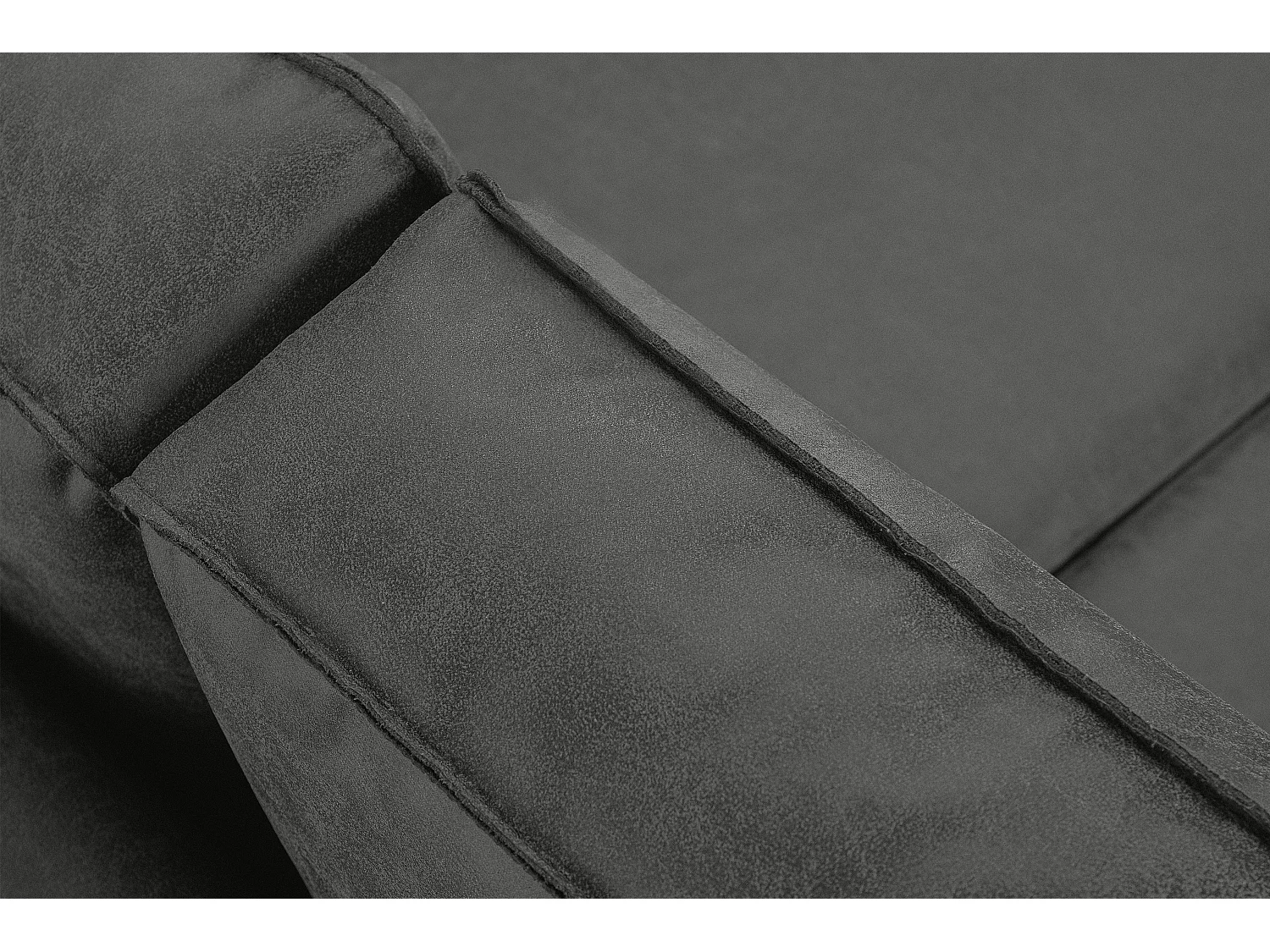 Canapé 2 places - gris foncé - INVIA