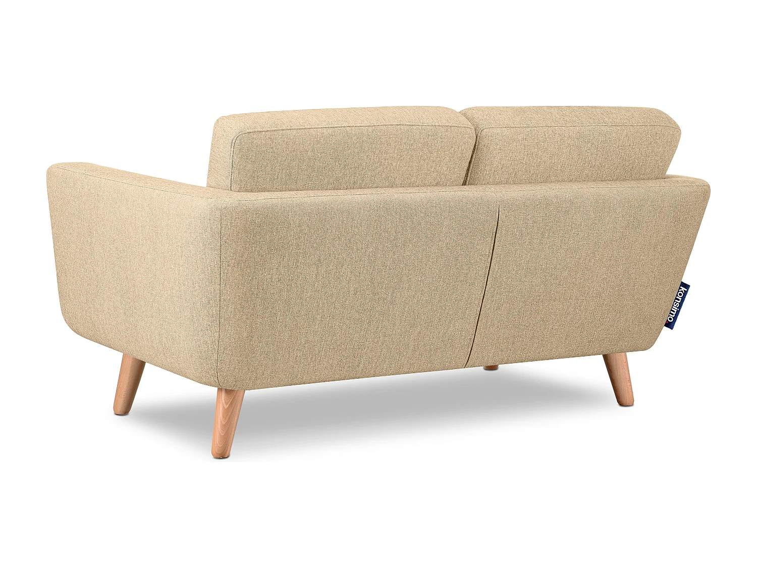 Sofa 2 Personen - Creme/Braun - TAGIO