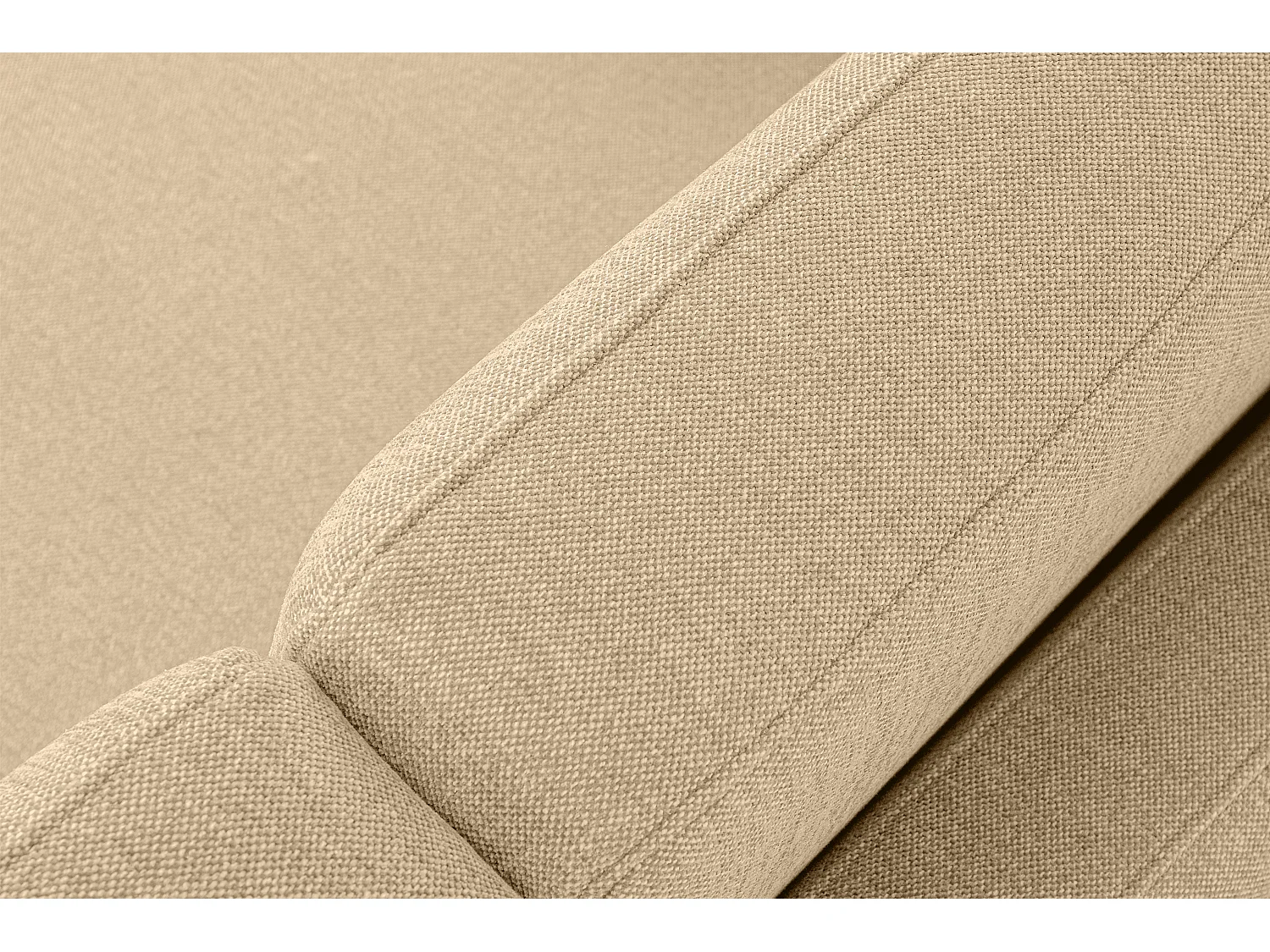 Sofa 2 Personen - Creme/Braun - TAGIO