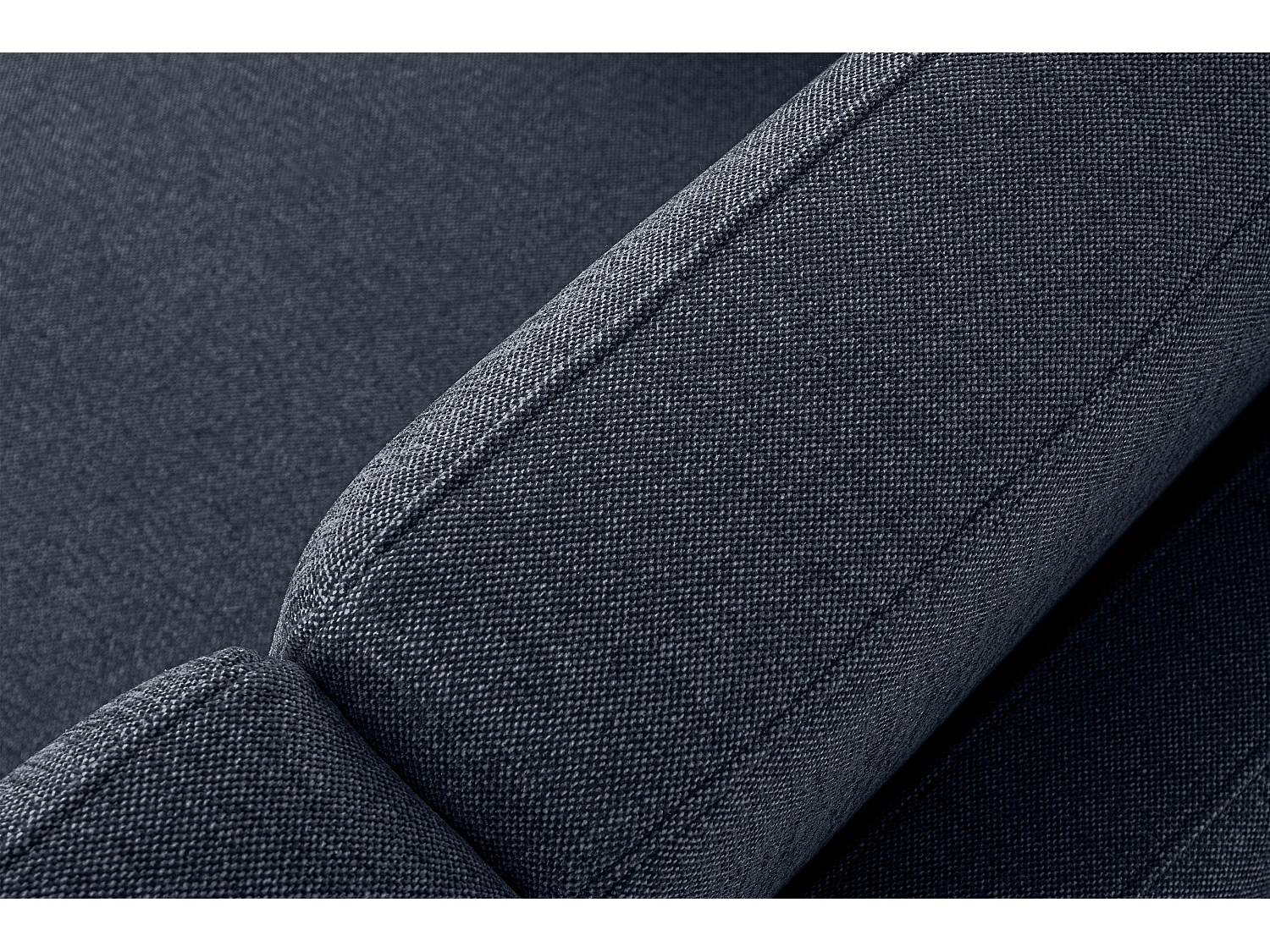 Sofa 2 Personen - Marineblau/Braun - TAGIO