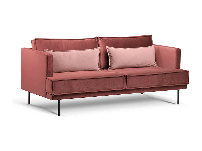 Sofa 3-Personen - Flamingorosa/Rosé - GANZO