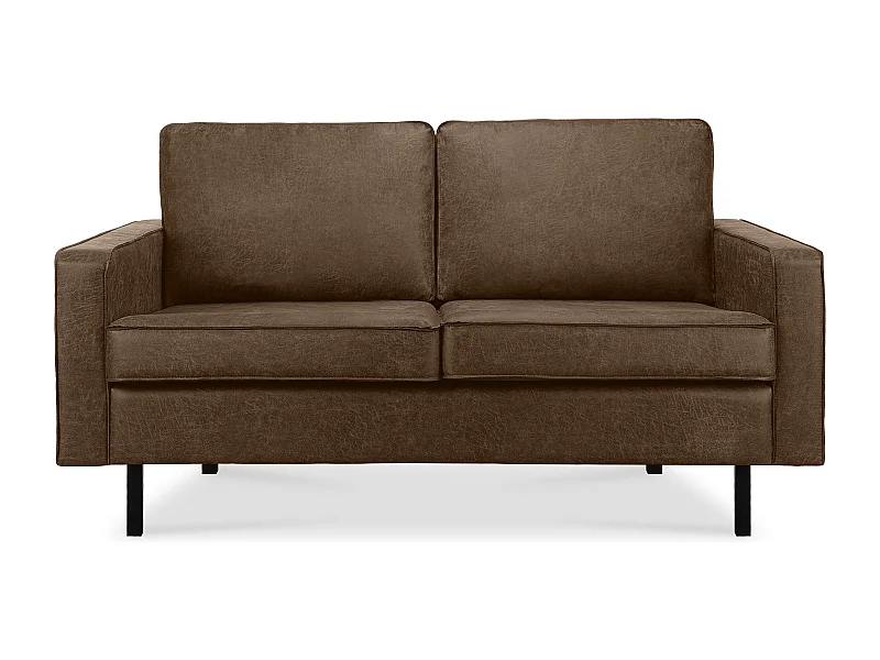 Sofa 2-Sitzer - Dunkelbraun - INVIA