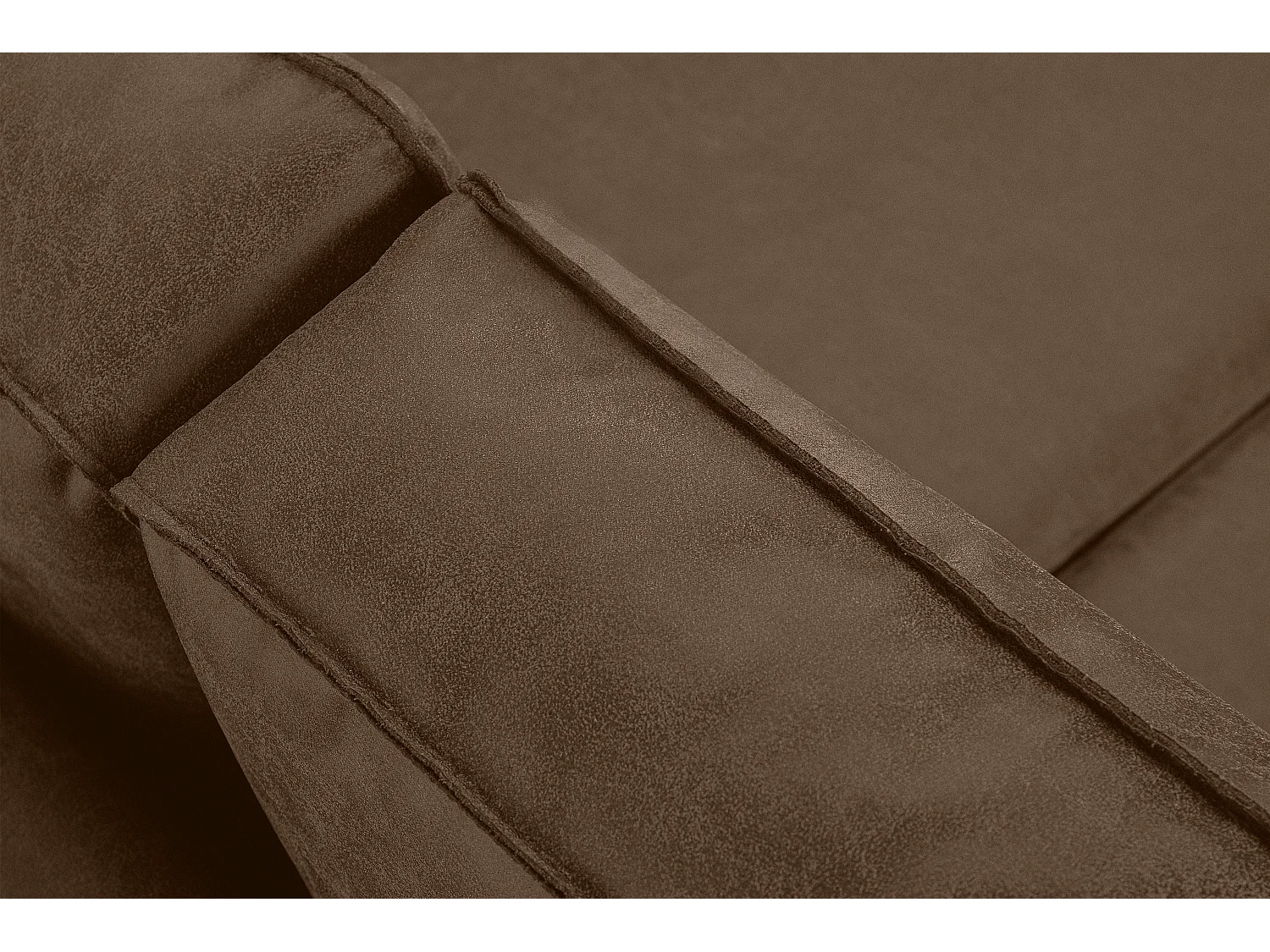 Sofa 2-Sitzer - Dunkelbraun - INVIA