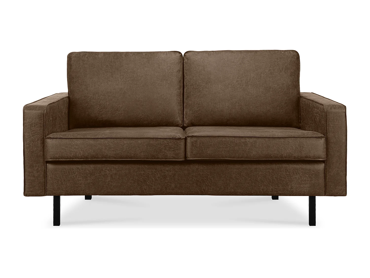 Sofa 2-Sitzer - Dunkelbraun - INVIA