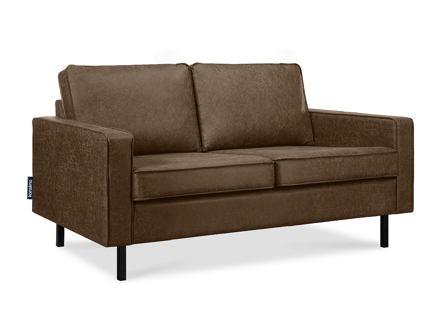 Sofa 2-Sitzer - Dunkelbraun - INVIA