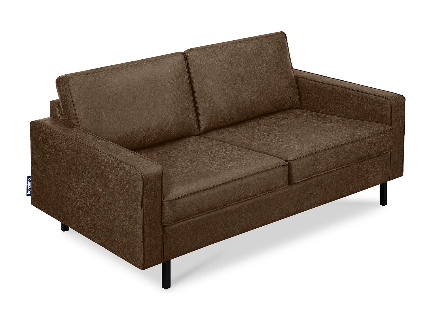 Sofa 2-Sitzer - Dunkelbraun - INVIA